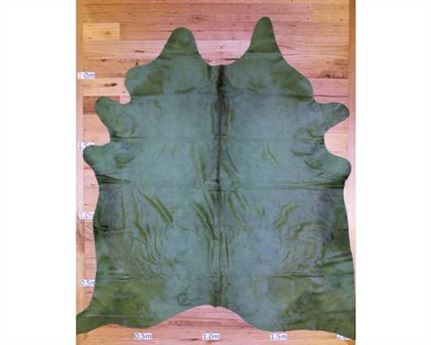 COWHIDE TOP QUALITY DYED KHAKI (rug pictured sent) Free Delivery!