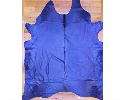 COWHIDE TOP QUALITY DYED NAVY (rug pictured sent) Free Delivery!