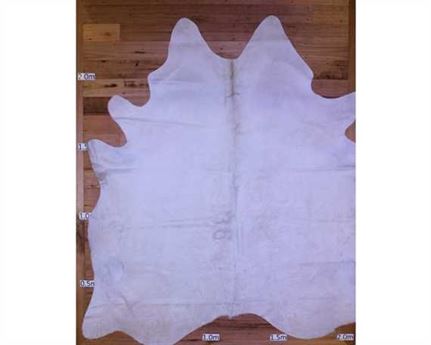 COWHIDE TOP QUALITY NATURAL COLOUR WHITE (rug pictured sent) Free Delivery!