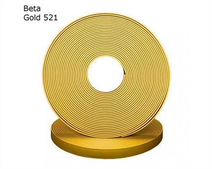 BioThane® BETA® SUPER HEAVY (1 1/2") 38MM GOLD GD521 (PER L/FT)