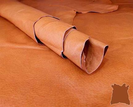 PIG LINING LEATHER 0.6/0.8MM LIGHT BROWN FULL SKIN FOR BAG AND SHOE LINING
