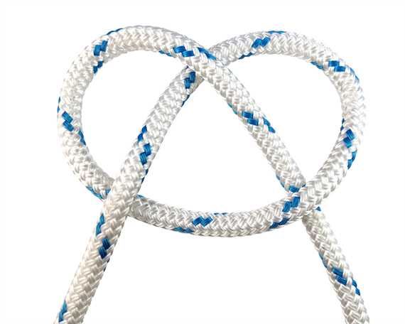 ROPE MARINE DOUBLE BRAID (PER L/MTR) 10MM WHITE - VARIOUS FLECK
