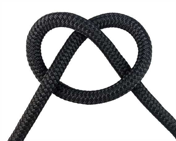 ROPE MARINE DOUBLE BRAID 12MM (PER L/MTR) SOLID BLACK