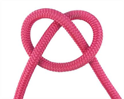 ROPE DOUBLE BRAID EQUESTRIAN (PER L/MTR) 12MM SOLID PINK