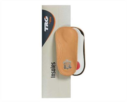  TRG INSOLES ERGONOMIC LEATHER ANATOMICAL 3/4 SIZE 36