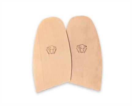LEATHER HALF SOLES NATURAL 3.5MM L 9/10 OR M 5/6 BULL BRAND