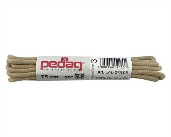 PEDAG LACES 75CM ROUND BEIGE