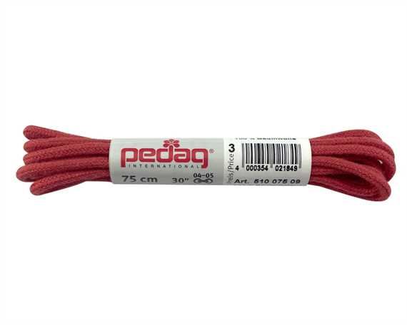 PEDAG LACES 75CM ROUND RED