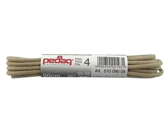 PEDAG LACES 90CM ROUND BEIGE