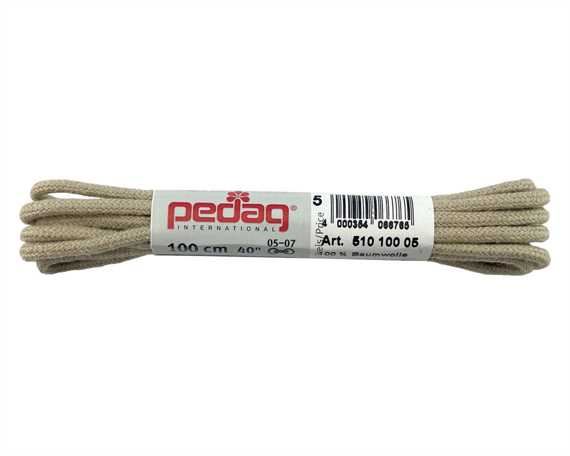 PEDAG LACES 100CM ROUND BEIGE