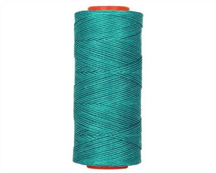 THREAD BRAIDED WAXED POLY 1MM TURQUOISE 100G SPOOL
