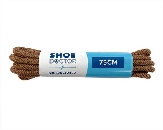  SHOE DOCTOR 75CM FINE ROUND LACE LIGHT BROWN