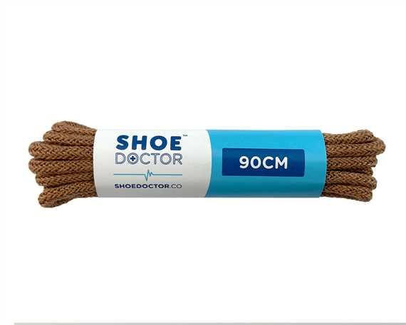  SHOE DOCTOR 90CM FINE ROUND LACE LIGHT BROWN