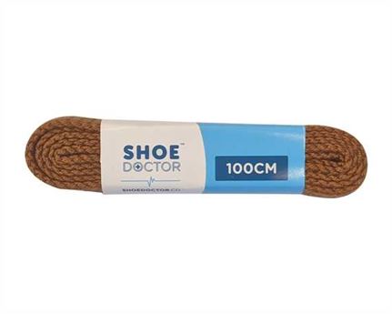  SHOE DOCTOR 100CM TRACK FLAT LACE LIGHT BROWN