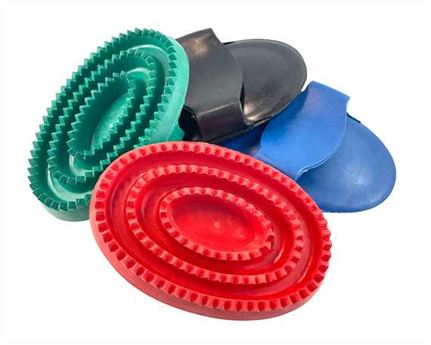  SADDLE DOCTOR CURRY COMB RUBBER 15,5 CM GREEN