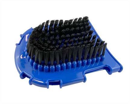  SADDLE DOCTOR GROOMING GLOVE WITH BRISTLES BLUE