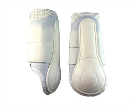  SADDLE DOCTOR FORE-LEG PVC BOOT MEDIUM WHITE (PAIR)