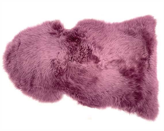 SHEEP RUG PURPLE 120CM X 65CM WITH LONG PILE OF 60MM
