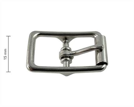 BUCKLE BRIDLE DIE-CAST WITH ROLLER NP 15MM