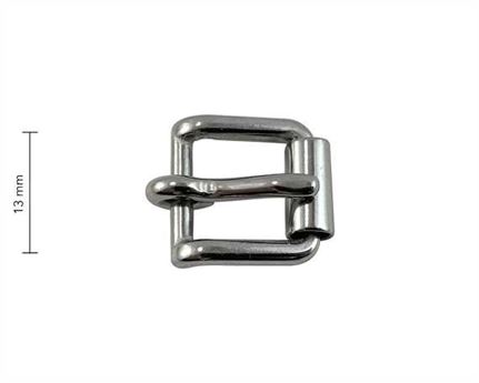 BUCKLE ROLLER HARNESS STAINLESS STEEL 13MM