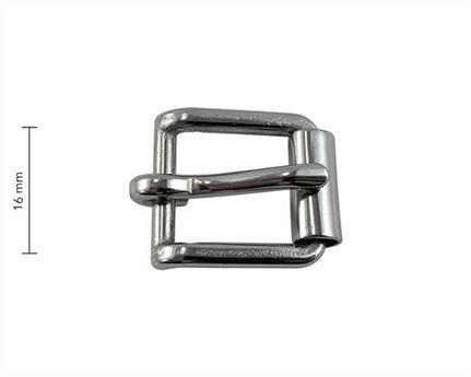 BUCKLE ROLLER HARNESS STAINLESS STEEL 16MM