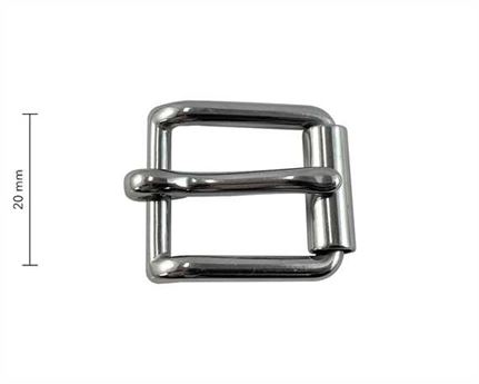 BUCKLE ROLLER HARNESS STAINLESS STEEL 20MM