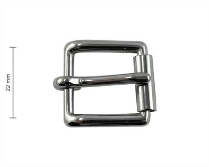 BUCKLE ROLLER HARNESS STAINLESS STEEL 22MM