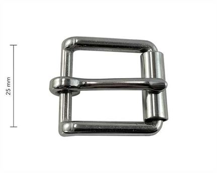 BUCKLE ROLLER HARNESS STAINLESS STEEL 25MM