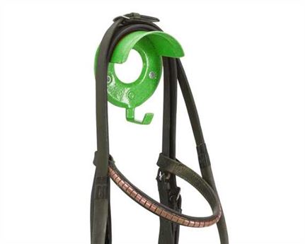 STUBBS BRIDLE RACK Individual With Hook GREEN