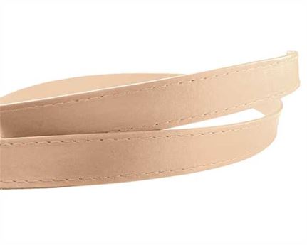 LEATHER STRAPPING STITCHED CAMEL 20MM