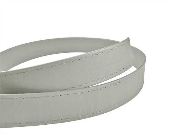 LEATHER STRAPPING STITCHED BONE 25MM