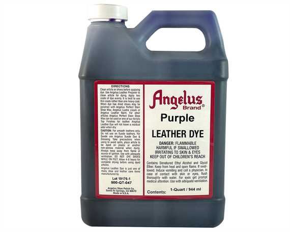 ANGELUS LEATHER DYE PURPLE #047 (1 QRT) 946ML