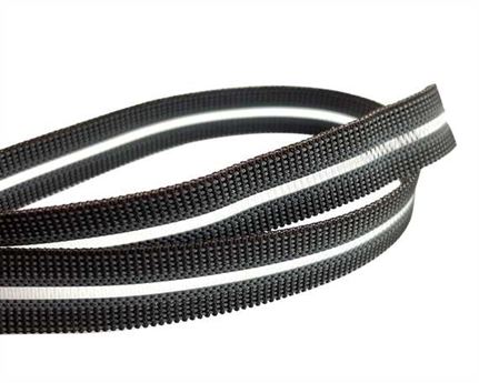 SHOE DOCTOR ELASTIC BUCKLE BROWN STYLE #1686 (PER L/MTR) 12MM
