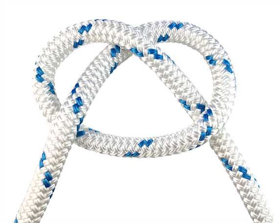 ROPE MARINE DOUBLE BRAID (PER L/MTR) 16MM WHITE - VARIOUS FLECK