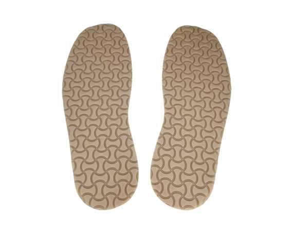 FULL RUBBER SOLE BONE SHAPE BK STYLE LARGE 5MM BEIGE