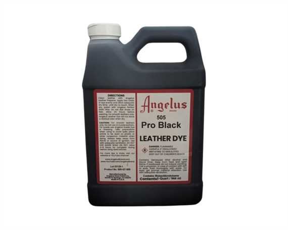 ANGELUS PRO #505 LEATHER DYE BLACK #001 (1 QRT) 946ML