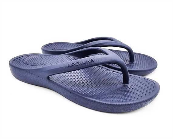 Archline Rebound Orthotic Thongs Size 42 Navy