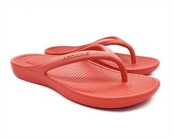 Archline Rebound Orthotic Thongs Size 42 Red