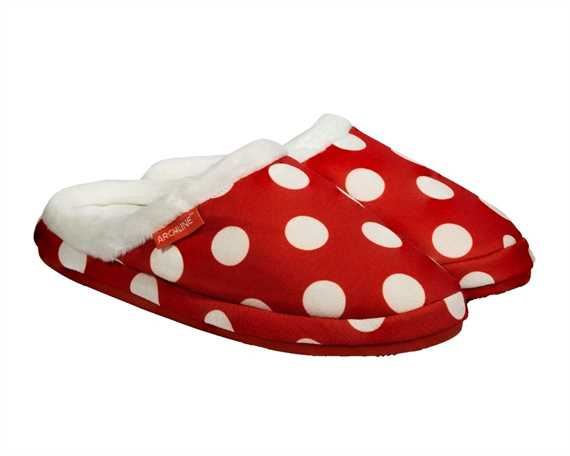 Archline 402-38 Slippers Slip On Size EURO 38 Red Polkadot