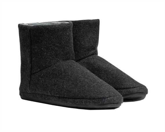 Archline 403-45 Mens Slipper Boots Size EURO 45 Charcoal Marl