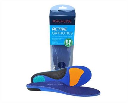 ARCHLINE ACTIVE ORTHOTICS FOOTBED INSOLES LARGE Size 43-44.5 Trim to Fit