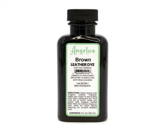 ANGELUS LOW VOC LEATHER DYE BROWN #014 88.72ML