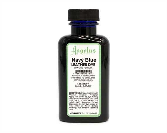 ANGELUS LOW VOC LEATHER DYE NAVY #042 88.72ML