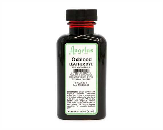 ANGELUS LOW VOC LEATHER DYE OXBLOOD #062 88.72ML