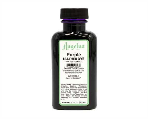 ANGELUS LOW VOC LEATHER DYE PURPLE #047 88.72ML