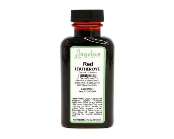 ANGELUS LOW VOC LEATHER DYE RED #064 88.72ML