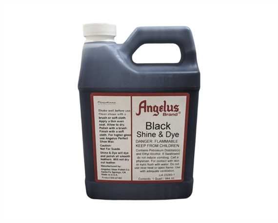 ANGELUS SHINE AND DYE BLACK #001 (1 QRT) 946ML