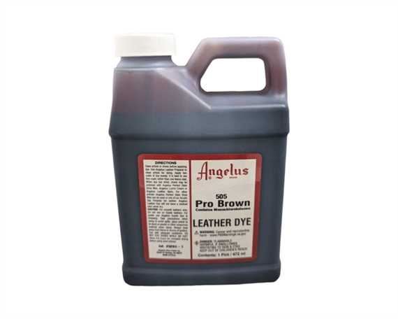 ANGELUS PRO #505 LEATHER DYE BROWN #014 1 PINT/473ML