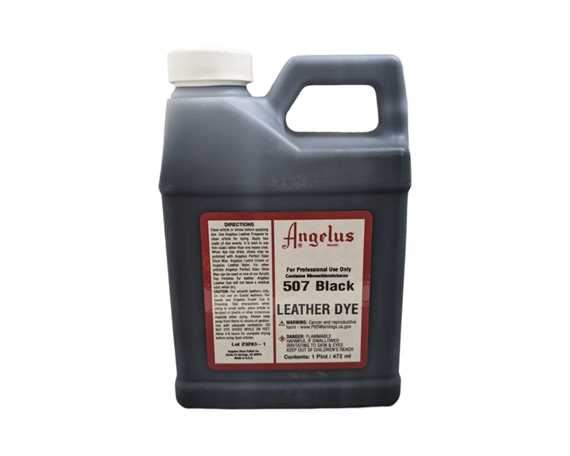 ANGELUS SPECIAL #507 LEATHER DYE BLACK #001 1 PINT/473ML