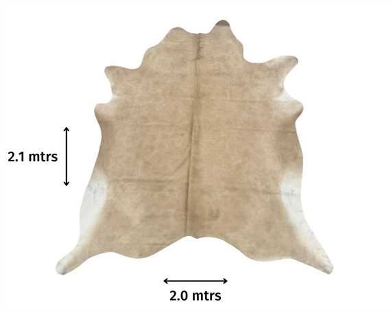  COWHIDE RUG BEIGE small (rug pictured sent) Free Delivery!